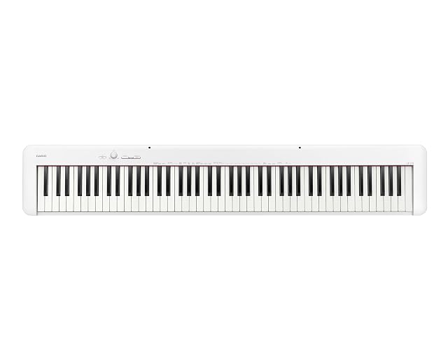 Piano digital Casio CDP-S110 delgado de 88 teclas, en blanco